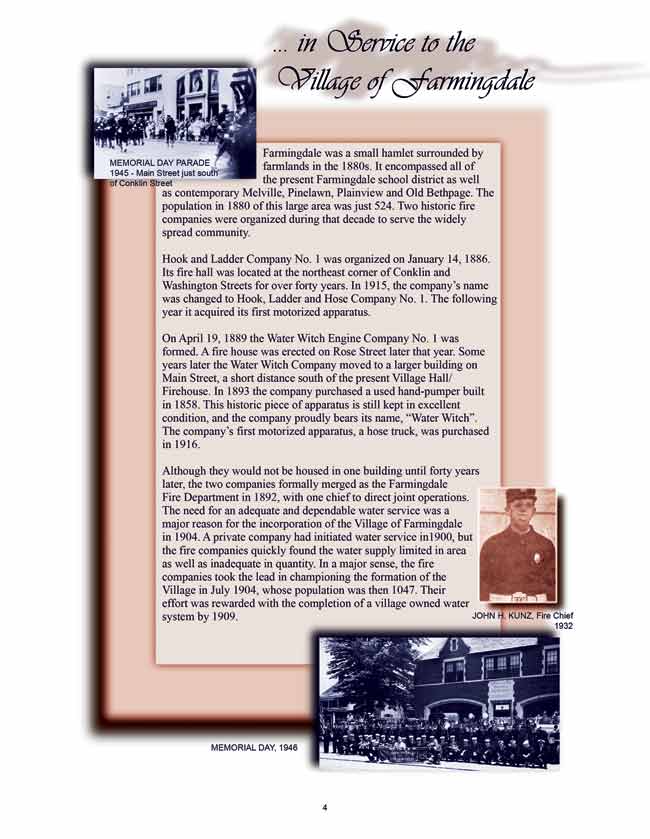 In Service to the Village of Farmingdale